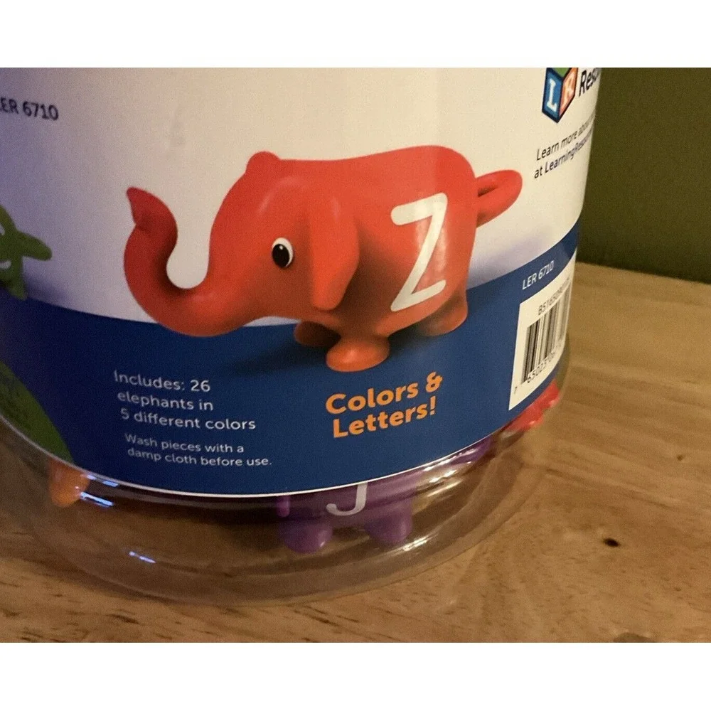 Learning Resources Snap-n-Learn ABC Elephants 26 Pieces‎